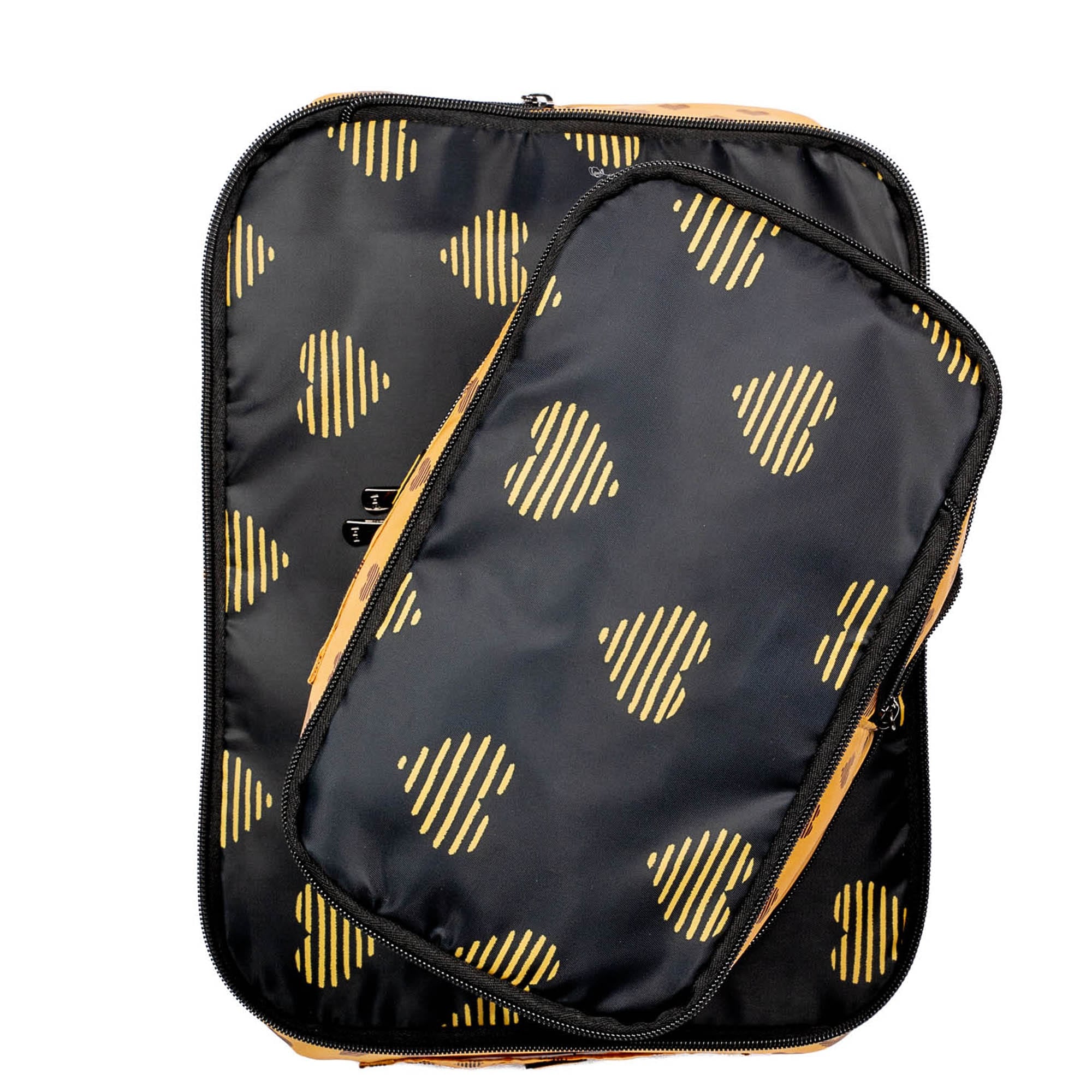 Cargo 2pc Compression Packing Cubes - HEARTS GOLD - Cargo2pc_HeartsGold_03_4b281ff5-463b-4120-bdde-280462cbb0c5